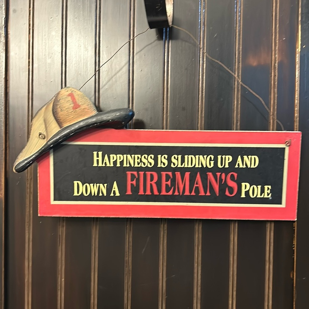 Funny Firefighter wall decor